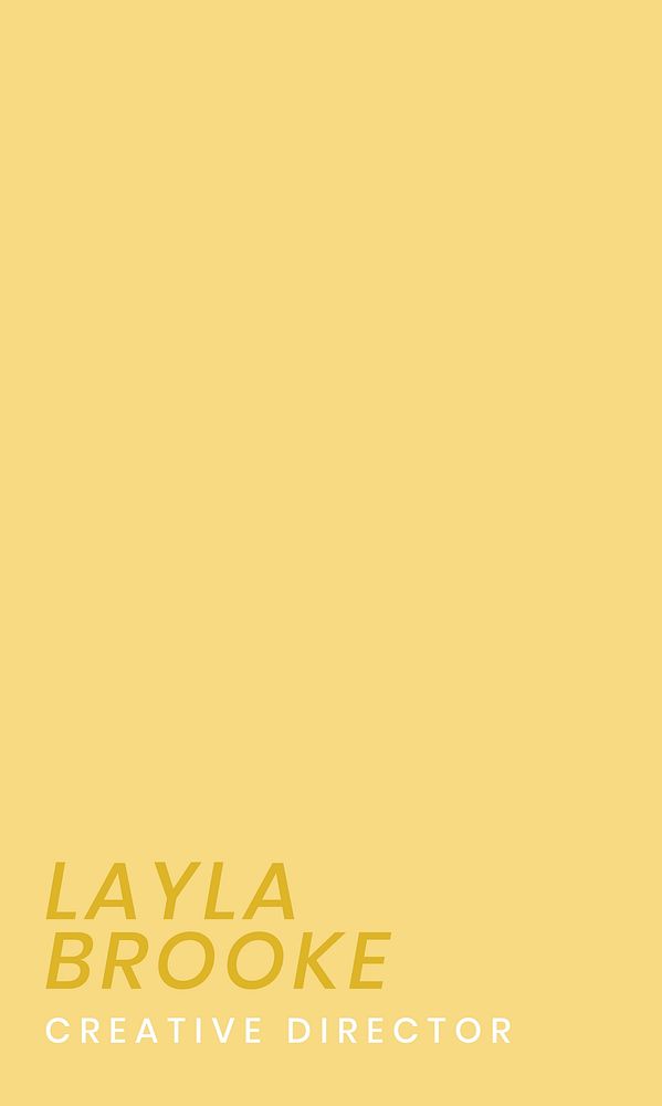 Yellow business card template, editable design