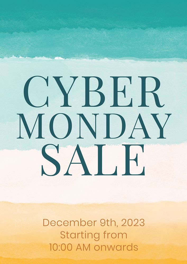 Cyber Monday poster template