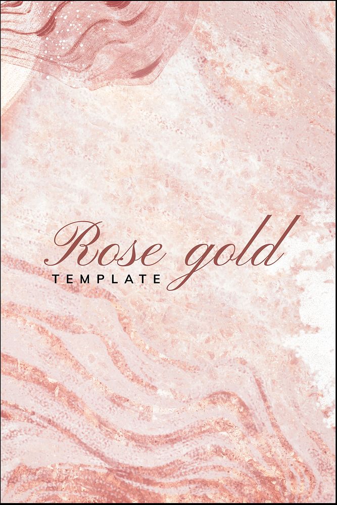 Rose gold Pinterest pin template  design
