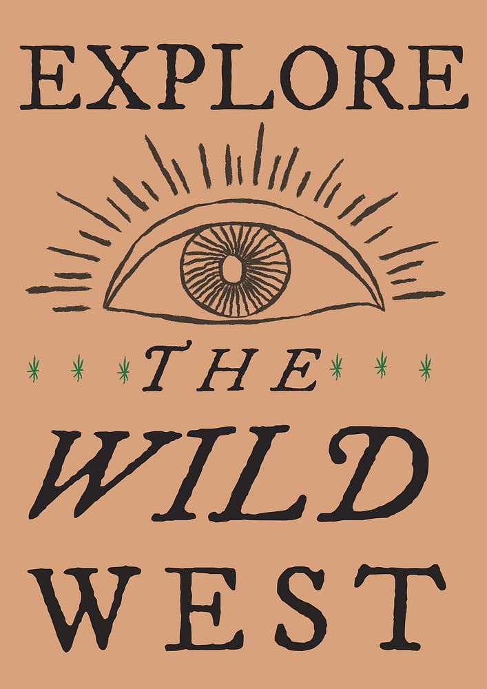 Wild west poster template