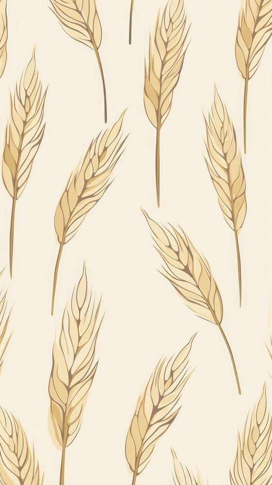 Art deco wheat wallpaper produce grain grass.