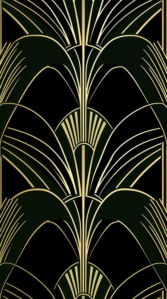 Art deco cannabis wallpaper pattern graphics floral design.