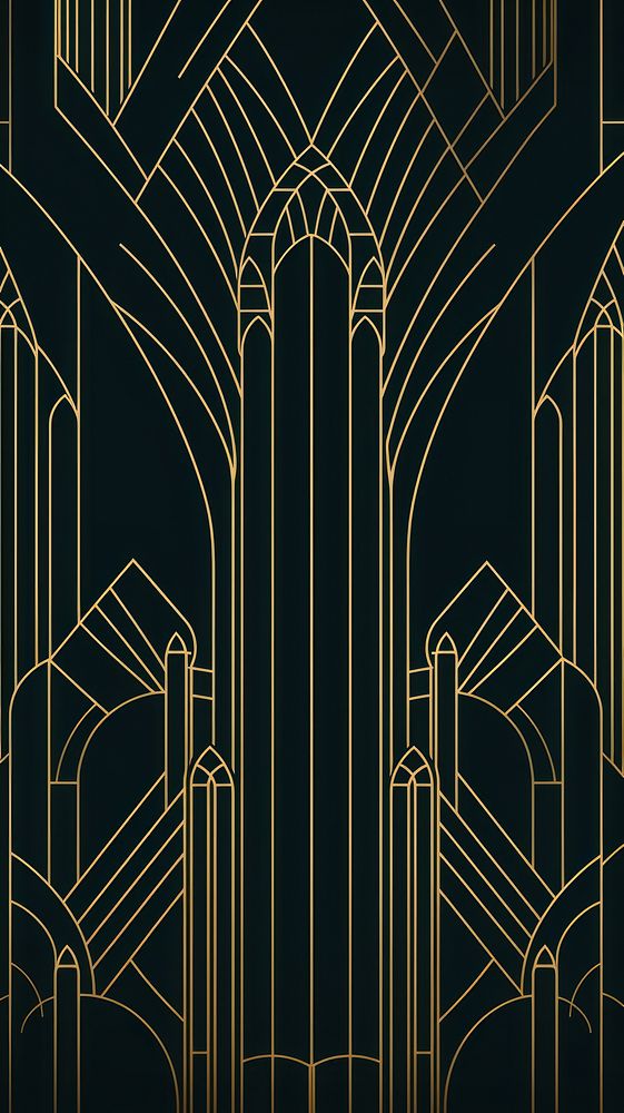 Art deco church wallpaper pattern architecture arched.