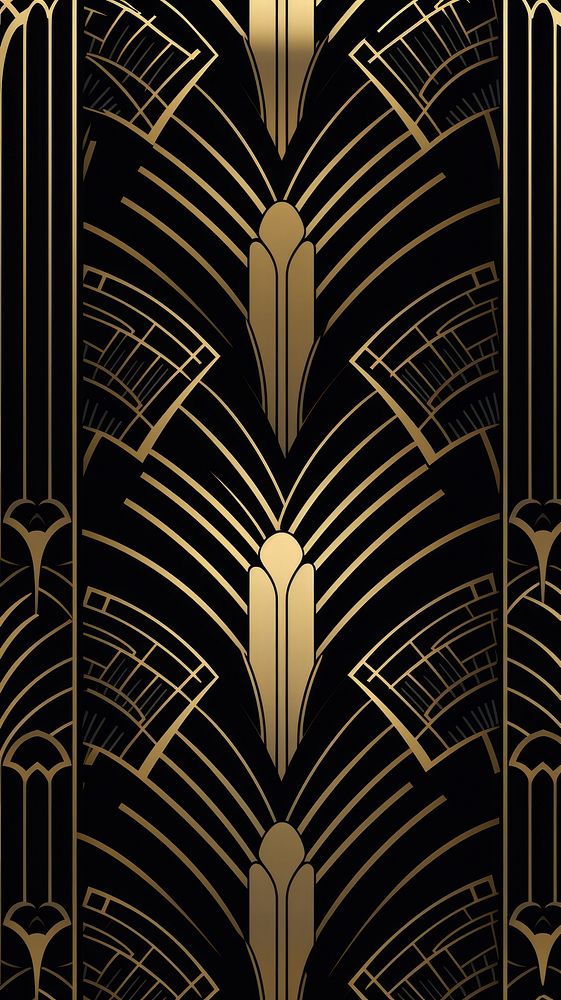 Art deco palace wallpaper pattern graphics gate.