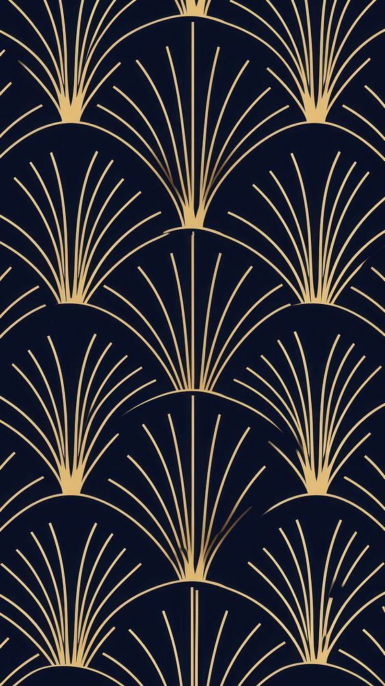 Art deco seamless wallpaper pattern accessories fireworks.
