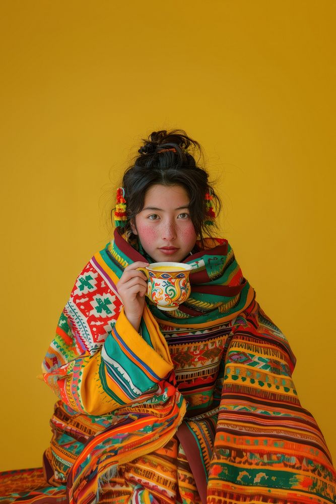 Tea face blanket female.