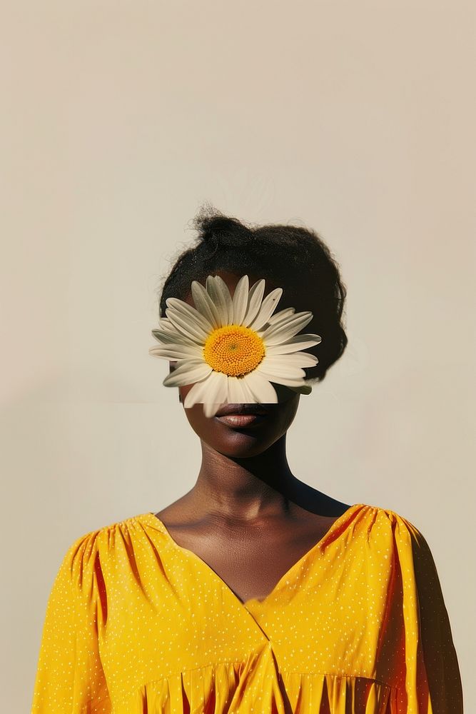 A daisy woman hair photography.