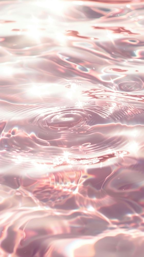 Light pink water surface ripple outdoors nature.