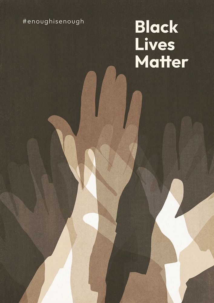 Black lives matter poster template