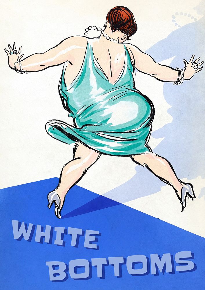 Woman dancing poster template