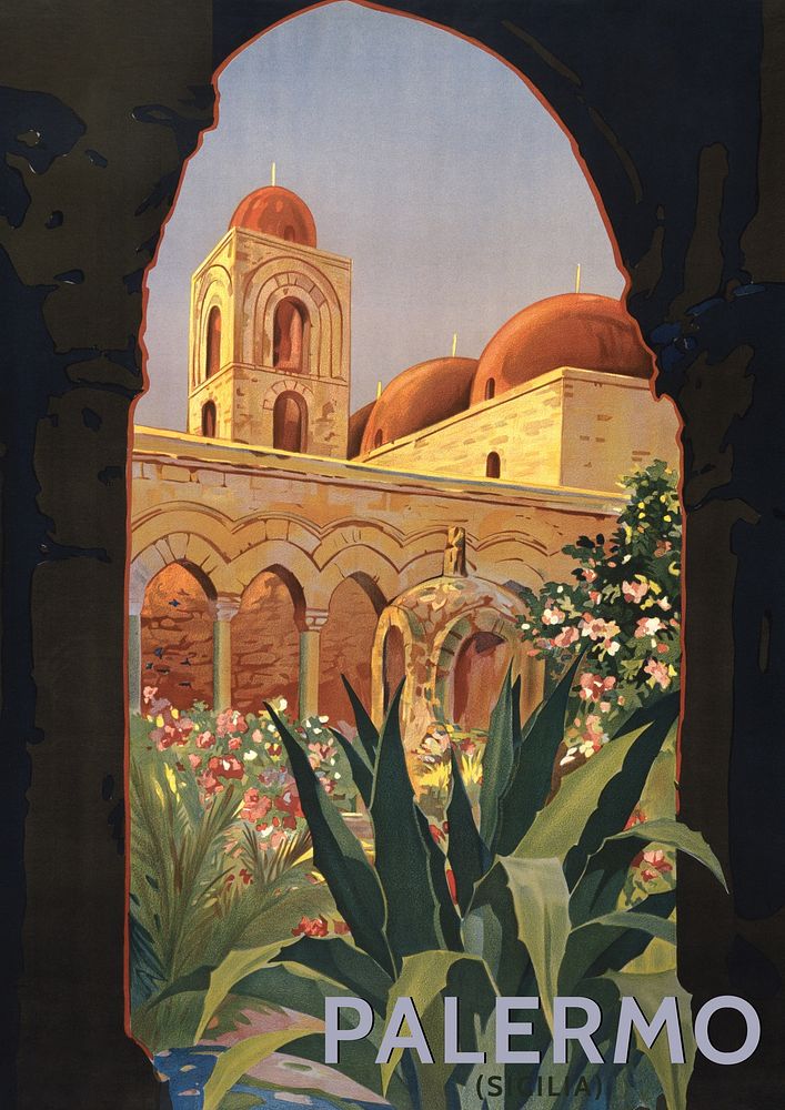 Palermo, Italy  poster template