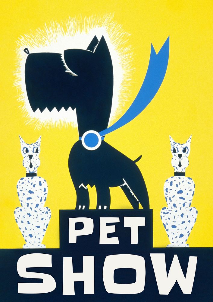Pet show poster template