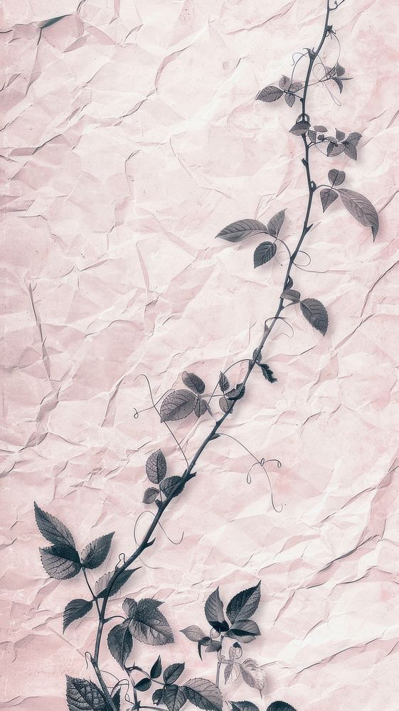 Wallpaper vines texture blossom pattern.