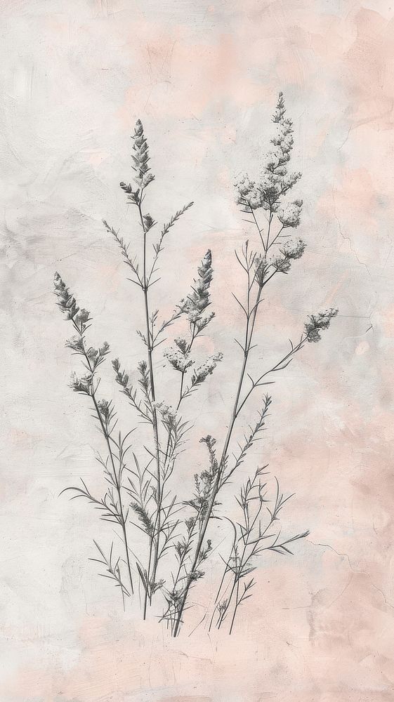 Wallpaper wildflower drawing sketch illustrated.