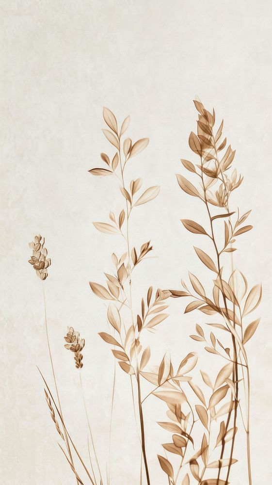 Wallpaper botanical drawing sketch illustrated.