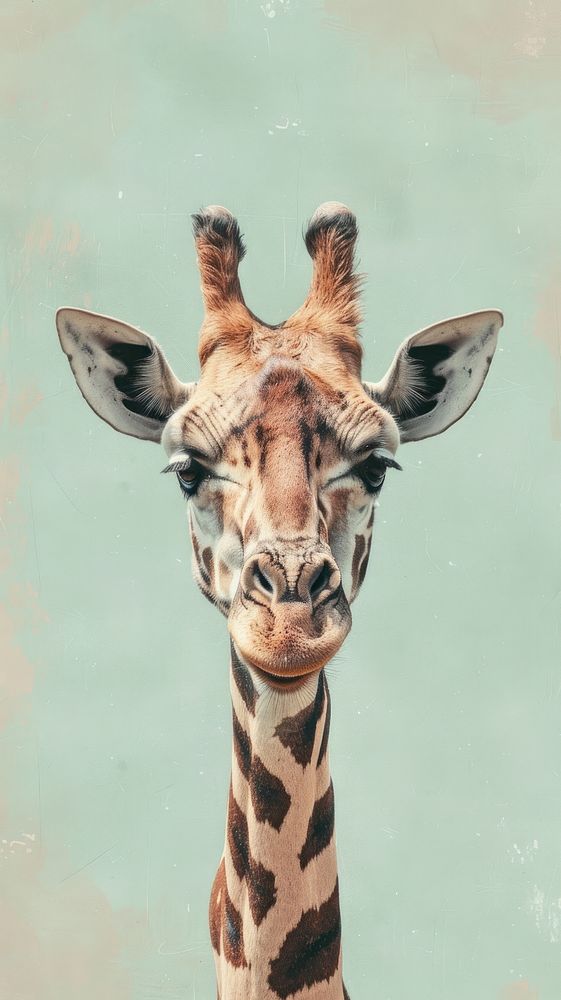 Wallpaper giraffe wildlife animal mammal.