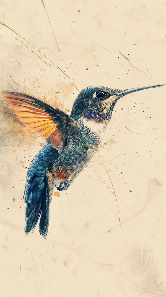 Wallpaper hummingbird animal.