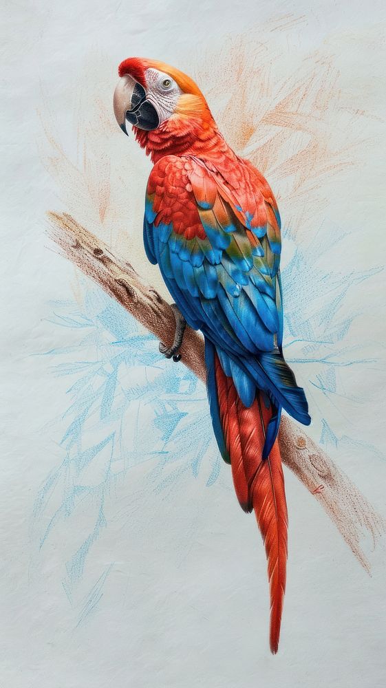 Wallpaper parrot animal macaw bird.