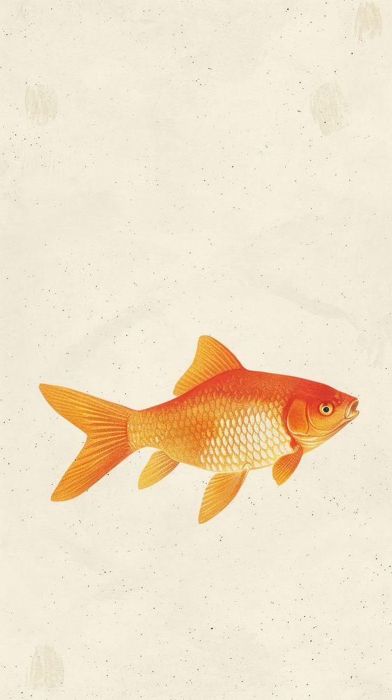 Fish goldfish animal sea life.