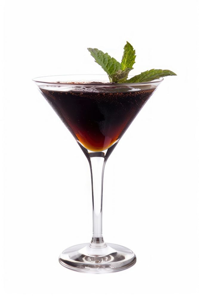 Midnight mint cocktail beverage alcohol martini.
