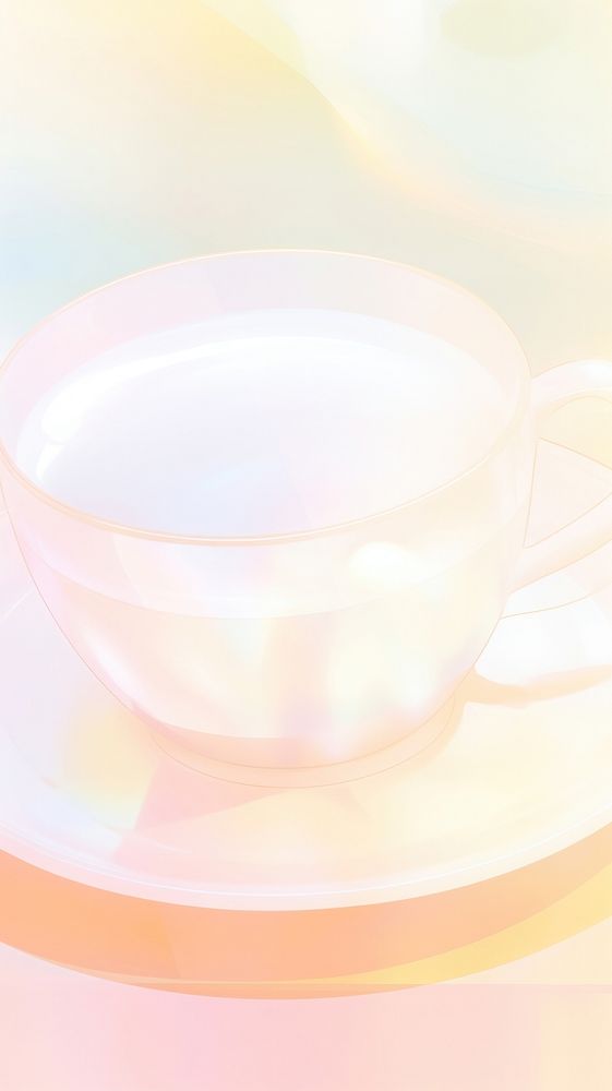 Blurred gradient Coffee saucer bowl cup.