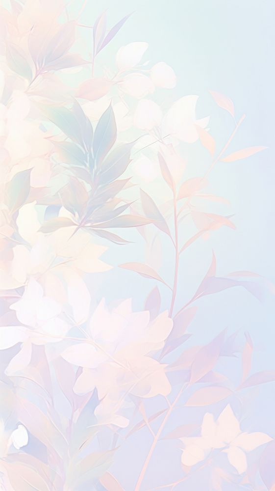 Blurred gradient Botanical graphics outdoors pattern.