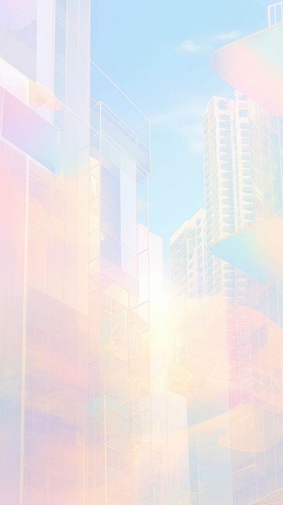 Blurred gradient Buildings building architecture outdoors.