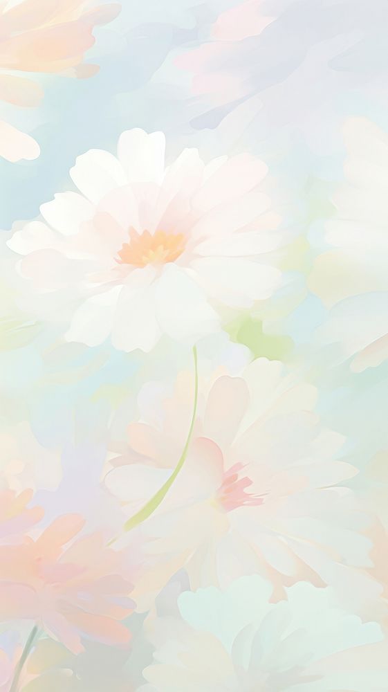 Blurred gradient Daisy daisy asteraceae painting.