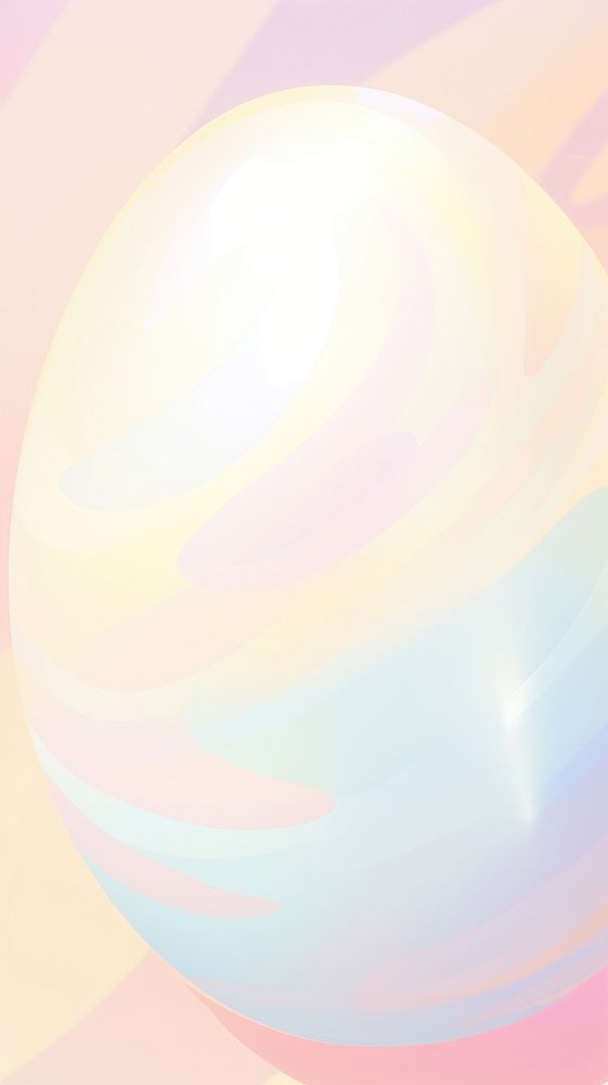 Blurred gradient Easter egg balloon sphere.
