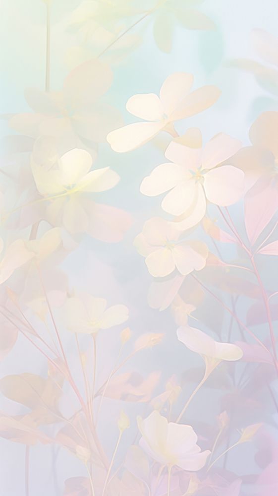 Blurred gradient Flowers graphics pattern person.