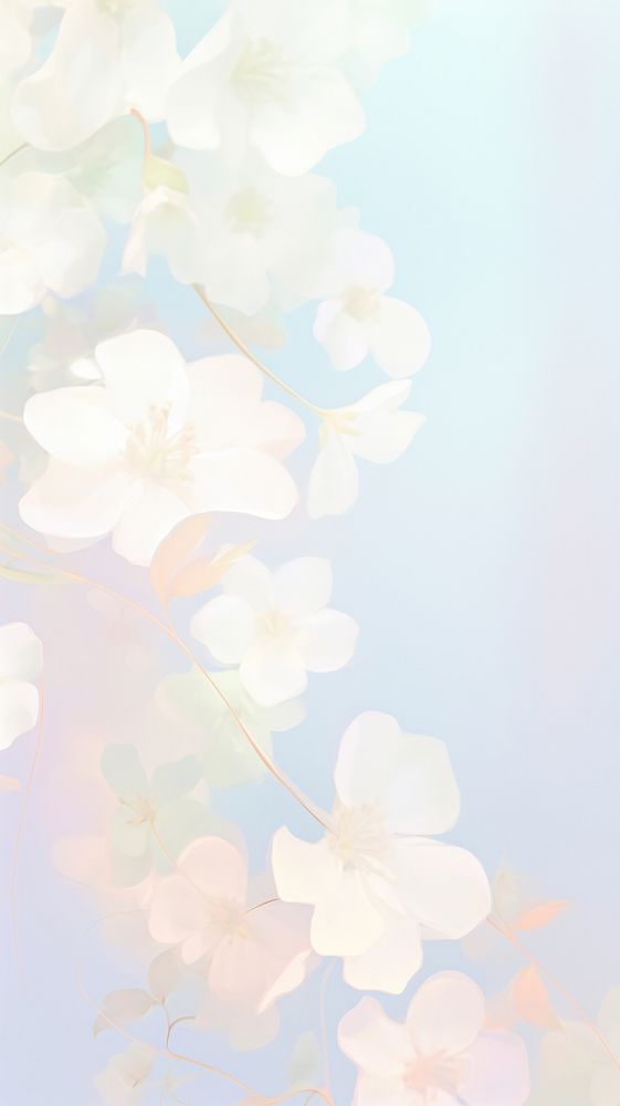 Blurred gradient flower graphics outdoors.