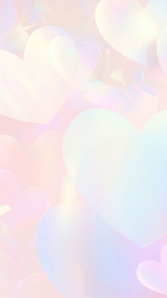 Blurred gradient Heart balloon.