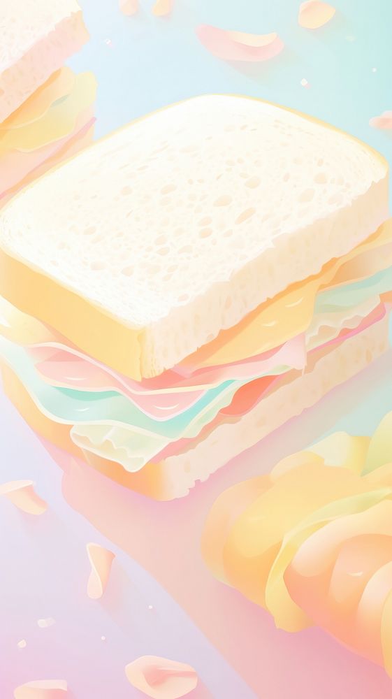 Blurred gradient Sandwich sponge bread food.