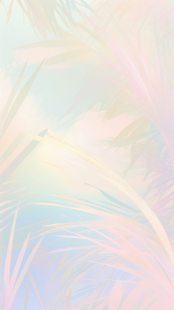 Blurred gradient Palm tree graphics outdoors painting.