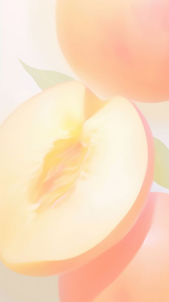 Blurred gradient Peach peach produce fruit.