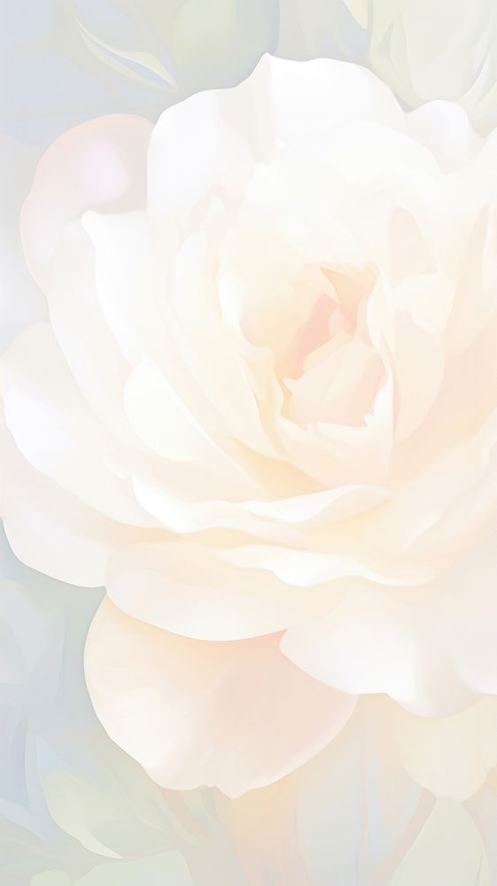 Blurred gradient White rose blossom flower person.