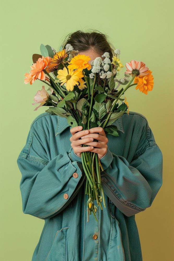 Person holding flower bouquet photo photography asteraceae.