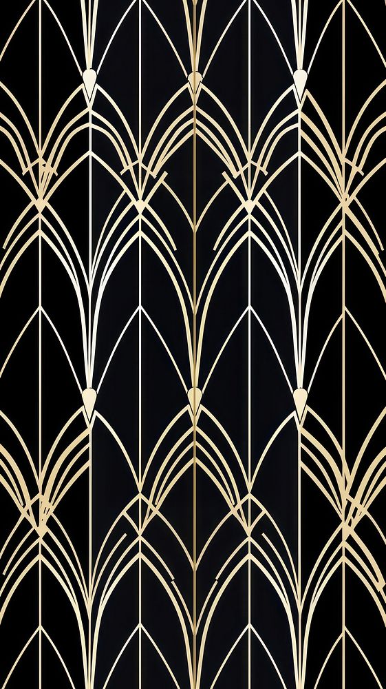 Art deco diamond wallpaper pattern gate.