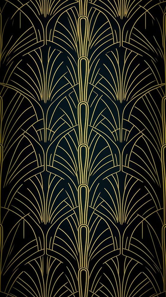 Art deco peacock wallpaper pattern graphics texture.