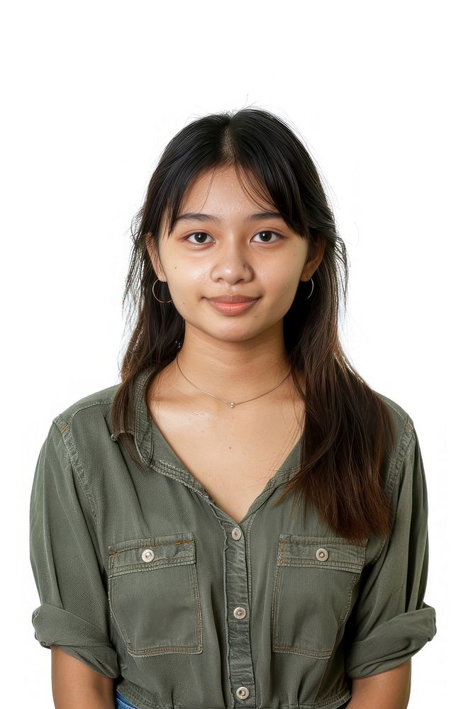 Filipino female student portrait photo photography.