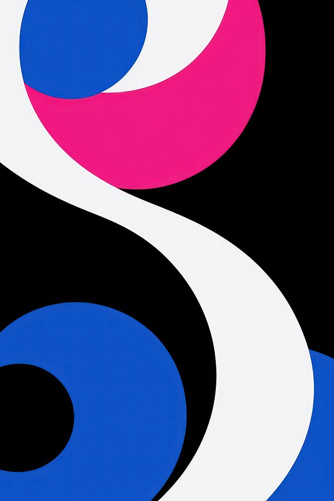 A flat illustration of Swirls astronomy ampersand graphics.