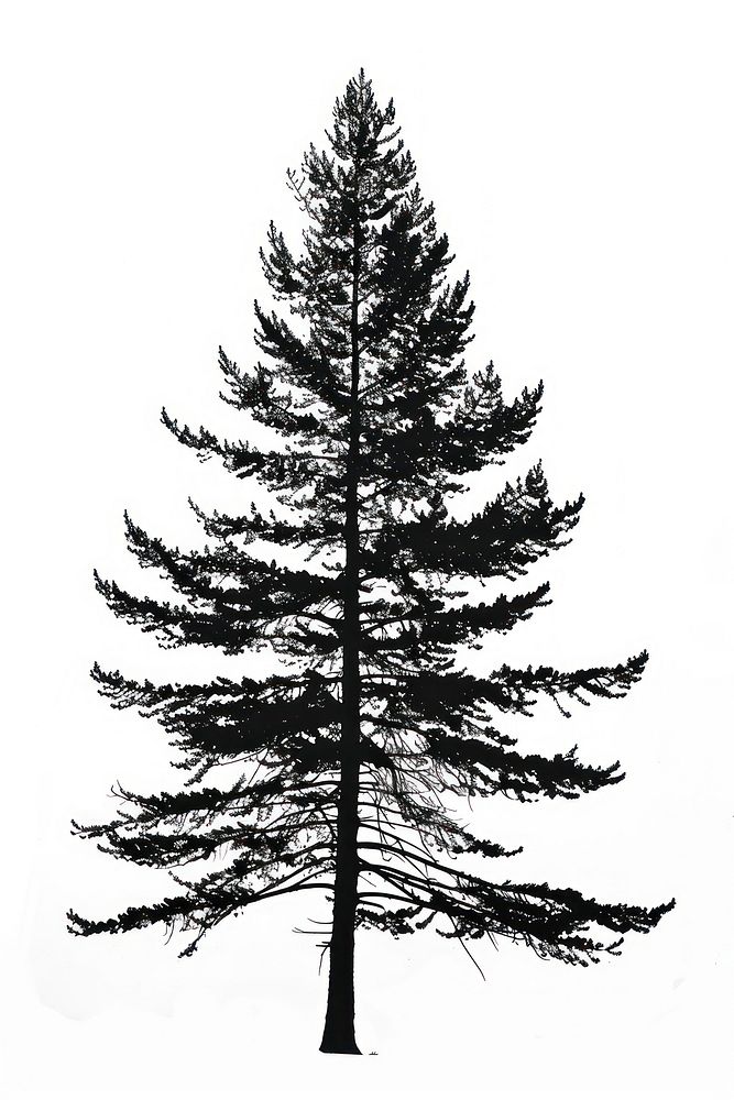 Pine tree conifer plant abies.