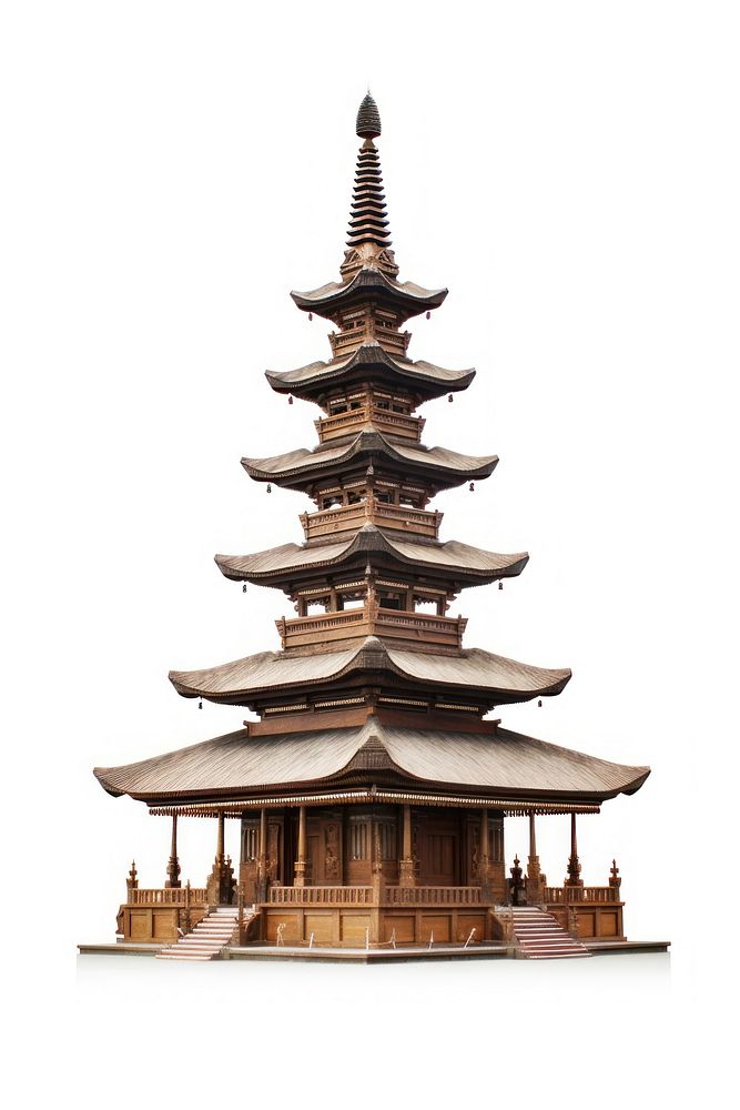 Indonesia pagoda architecture building.