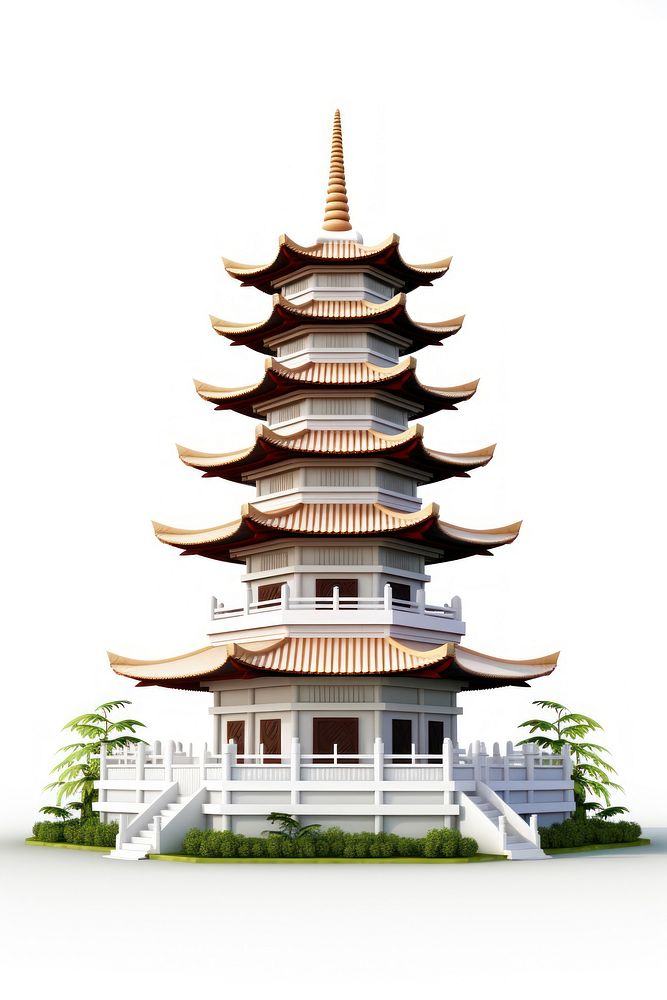 Indonesia pagoda architecture building.