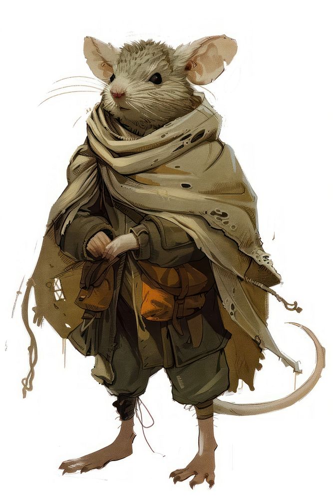 Cute mouse character rat animal mammal.