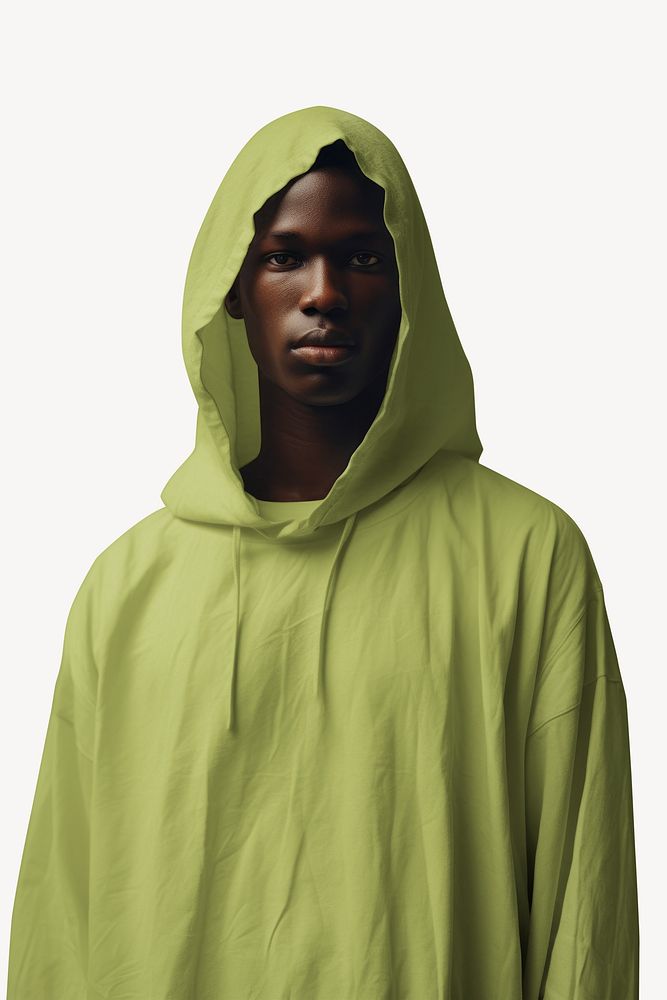 Dull green hoodie