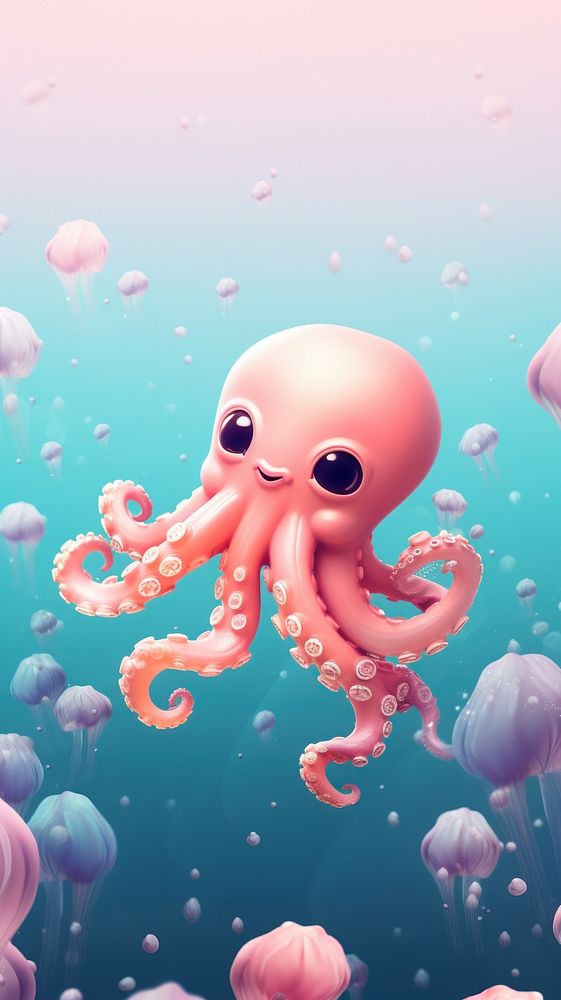 Octopus animal invertebrate jellyfish.