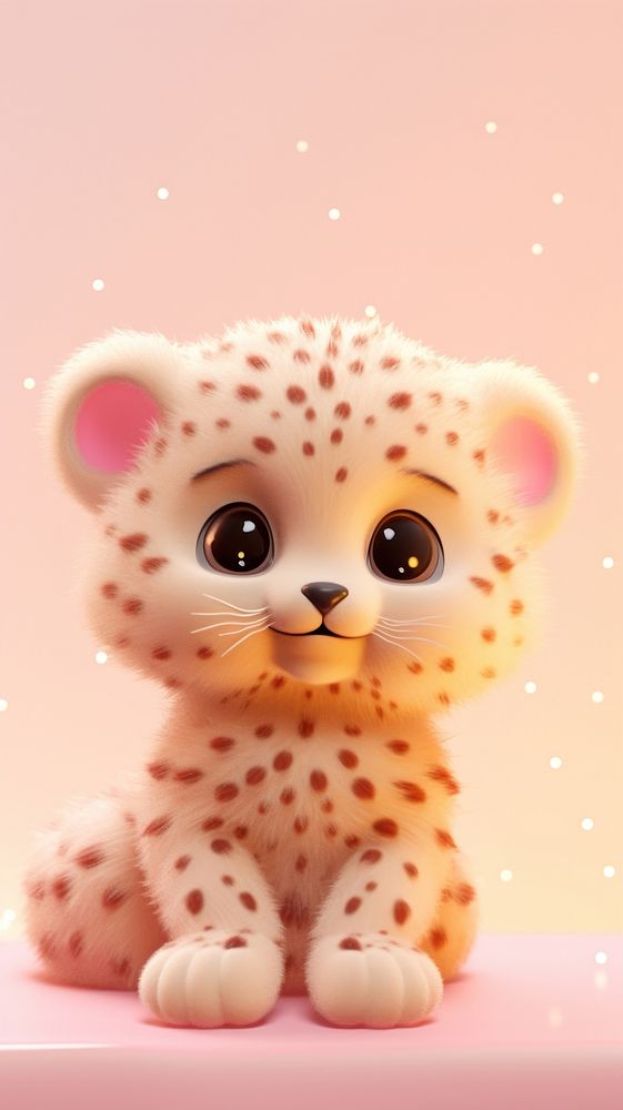 Chubby cheetah animal mammal toy.