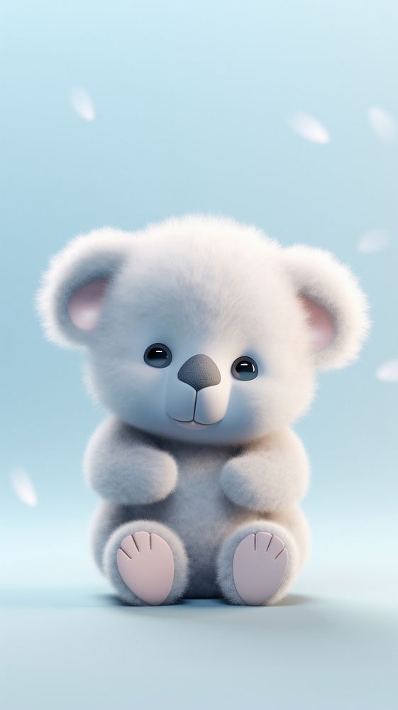 Chubby koala plush toy teddy bear.