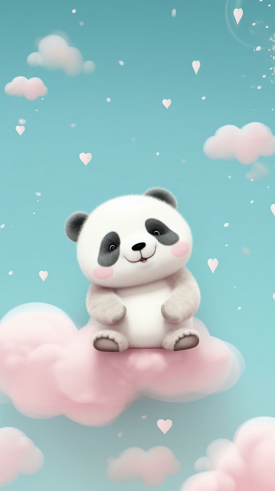 Chubby panda animal wildlife figurine.
